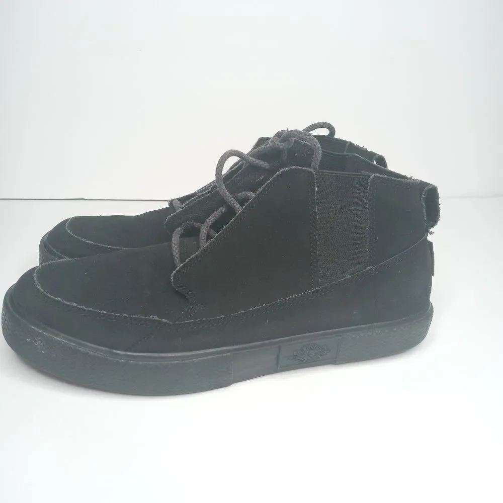Air Jordan Grown Girls Black Leather 428891 007 size 6Y/38.5